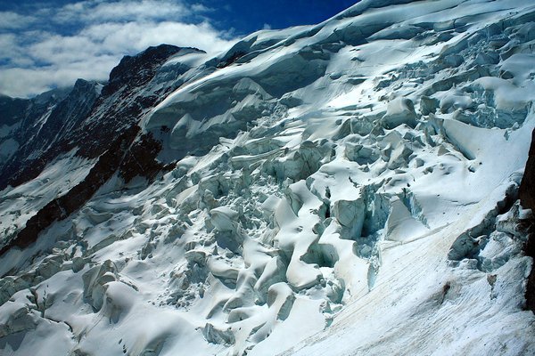 a glacier view