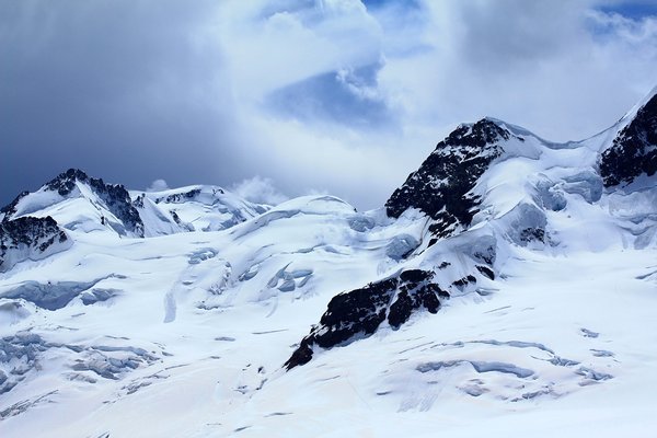 snow covered Alps peaks
