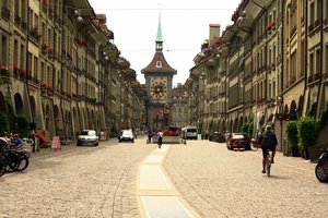 cobblestone streets of Bern
