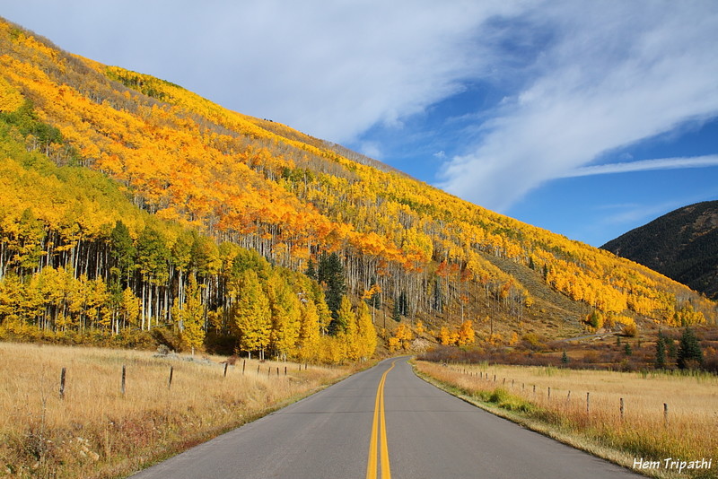 fall colors at Castle Creek road