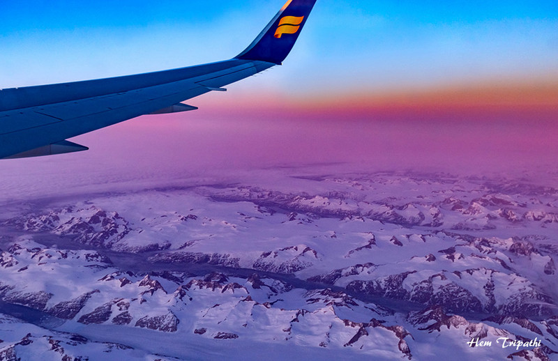 sunrise over Greenland