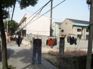 drying clothes 