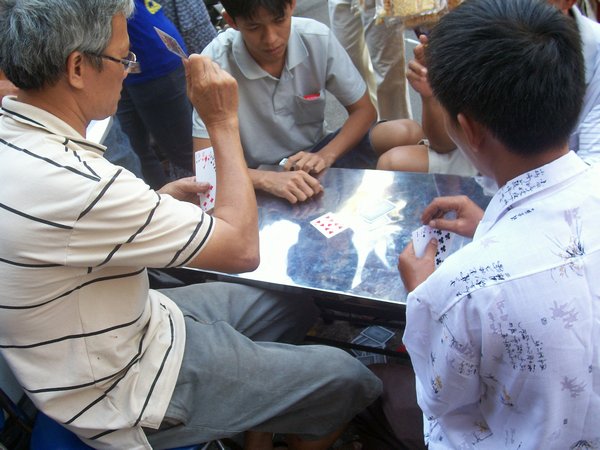 locals playing cards