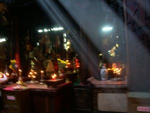 Dark Chinese temple