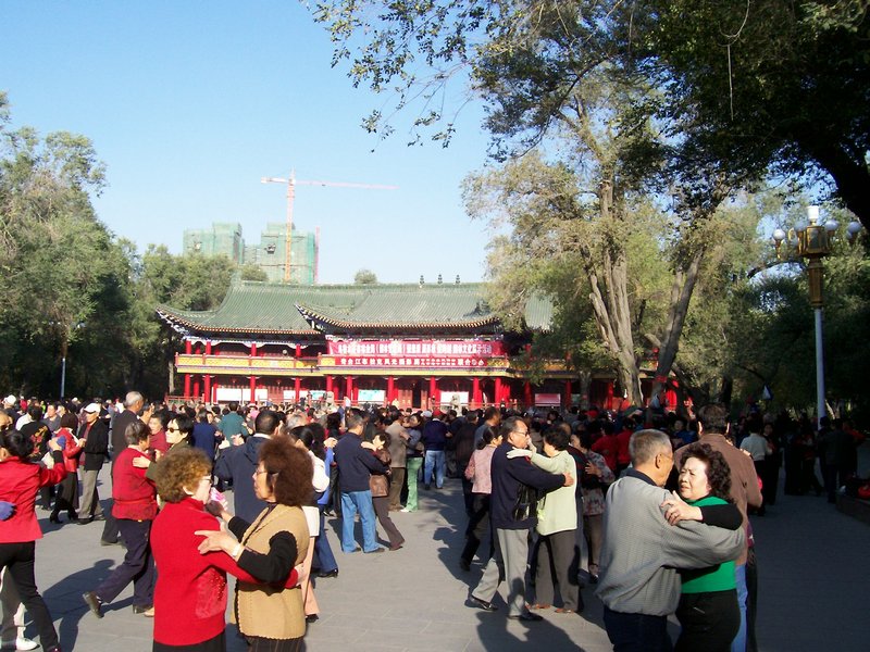 Urumqi-ballroom dancing in the park