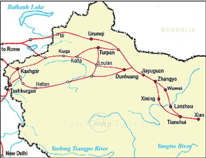 Silk Road routes