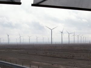 thousands of wind generators 