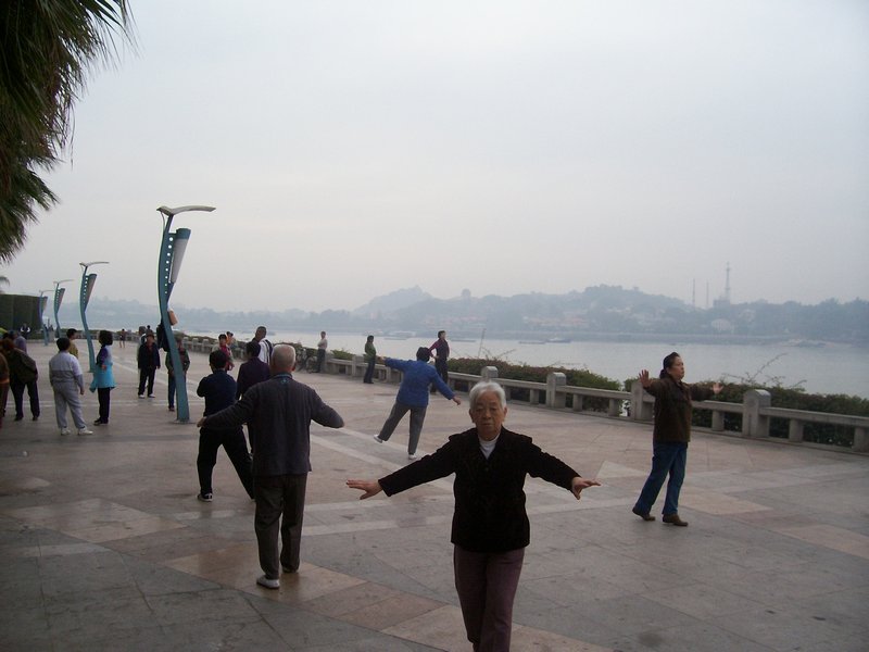exercises near ferry terminal