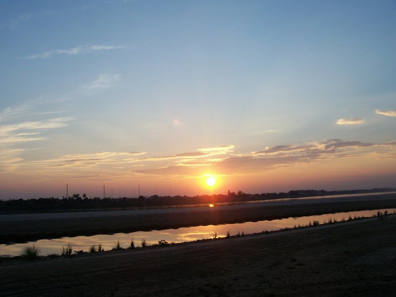 sunset over Thailand