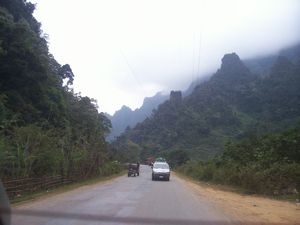 from minivan to Luang Prabang