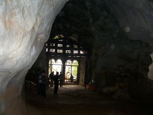 cave temple door inside