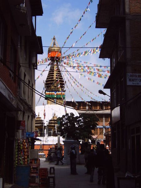 Boddenath Stupa in the afternoon