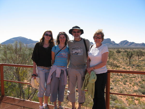 Family at Uluru