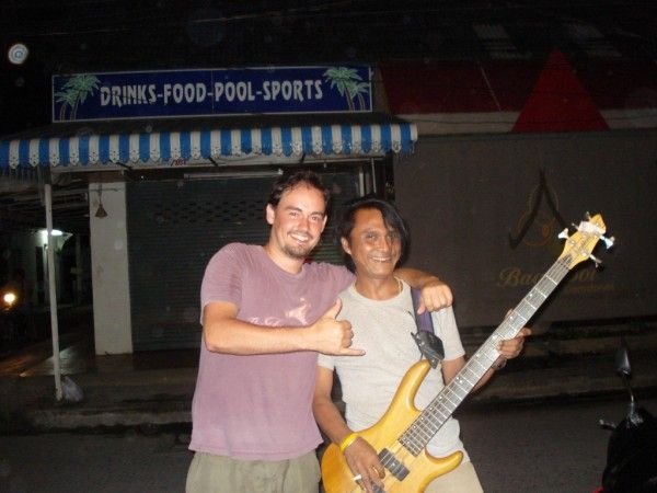 Paul with bass player