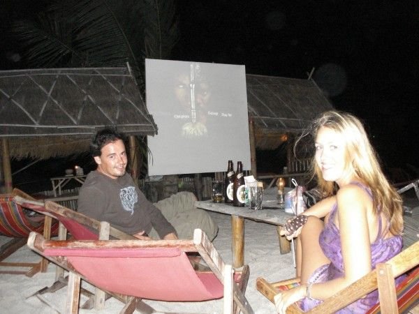 Outdoor Cinema on the beach
