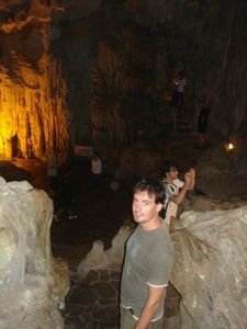 Paul exploring caves