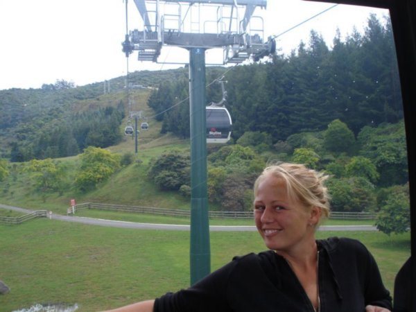 Cable car up to luge track