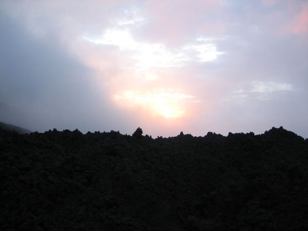The Sunset from Pacaya Volcano