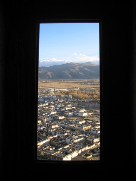 A view from the fort across Gyantse