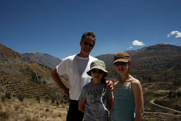 Tim, Sarah, Rachel in Colca Canyon
