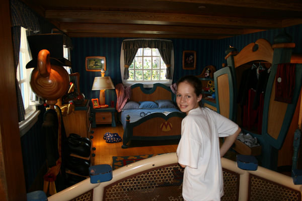 Inside Mickey Mouse's house