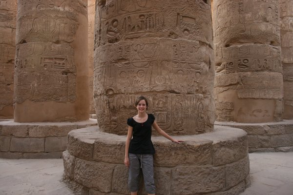 7. Sarah at Karnak Temple