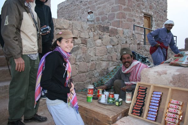 7. Up the top of Sinai, snacks available