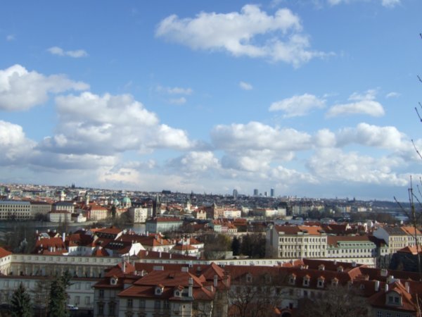 View from atop Prague Castle