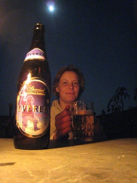 Kathmandu - Having a beer with Rutger