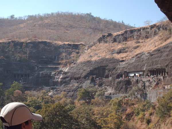 Ajanta Caves - Outside view