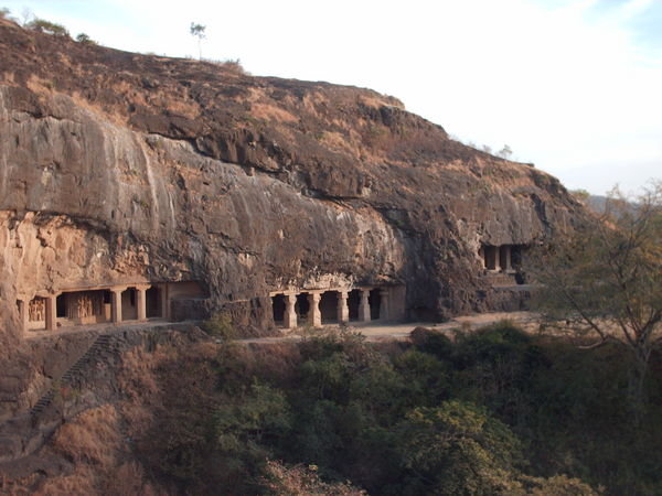 Ellora Caves - Outside view