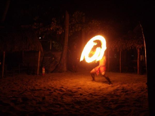 Fire dancing