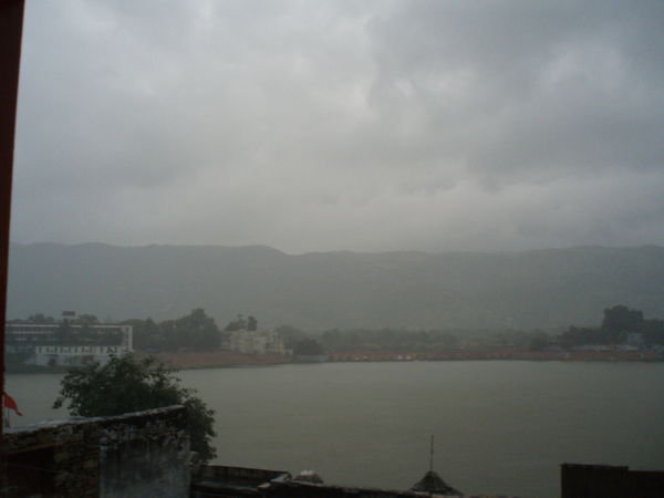 monsoon over the lake
