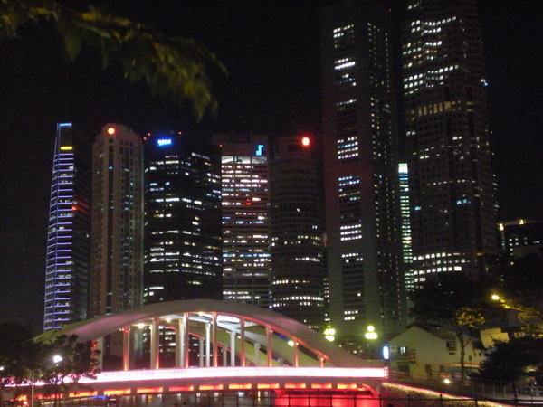 Singapore skiline  /  rascacielos de Singapur