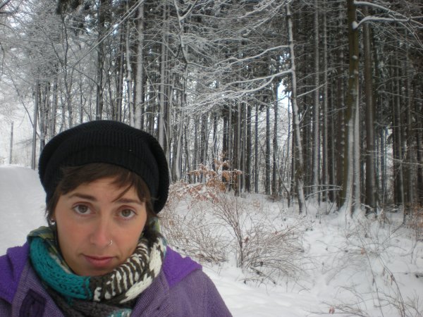 I look sad, but I wasn't... just cold!!  /  parece que estoy triste, pero no... solo tenia frio!!