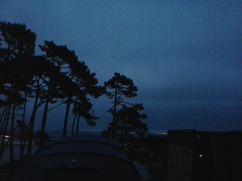 Not quite dark at 22.45 in the evening 