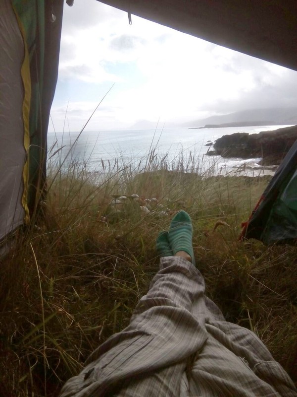 The view from the tent porch