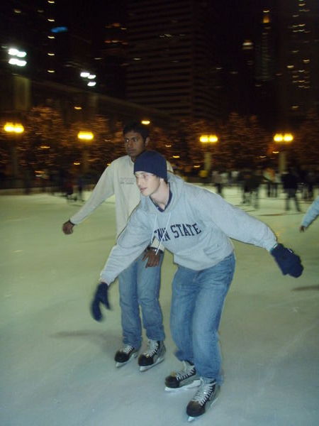 Skating at Millenium Park