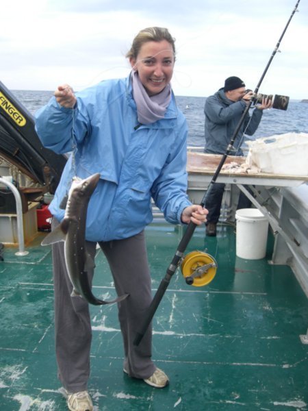 Kate with one of her many catches