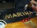 Spelled out in vegies for the fried rice