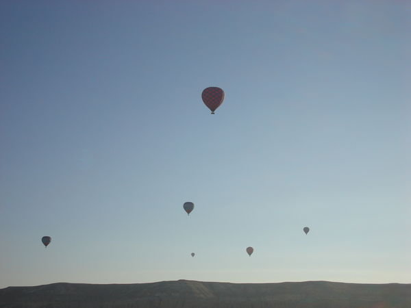 Hot aır balloons over Cappadocıa