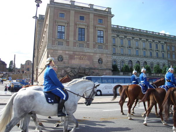 Changing of the guard at the Swedish Royal Palace