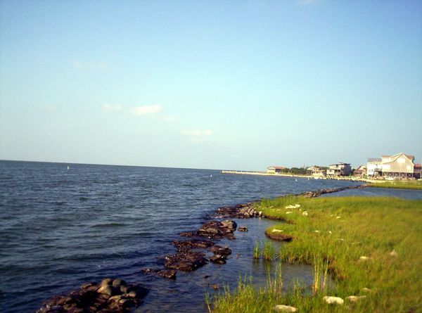 Ariving View To Ocracoke island
