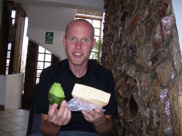 Avacado and Cheese, a staple in Peru