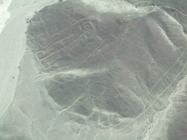 Alien Man on Nazca lines