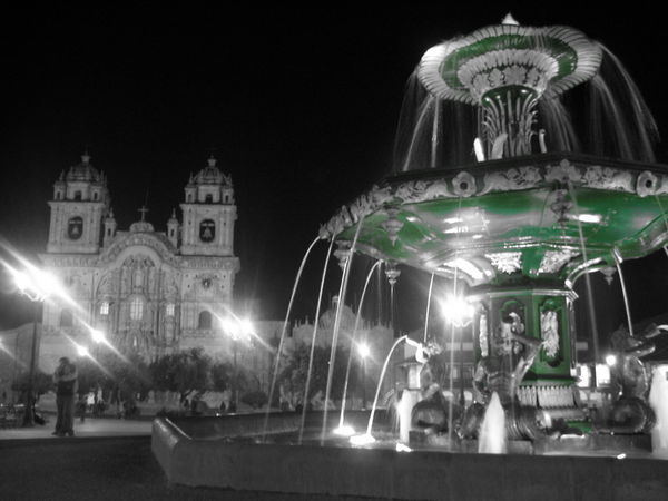 Plaza de Arms at night