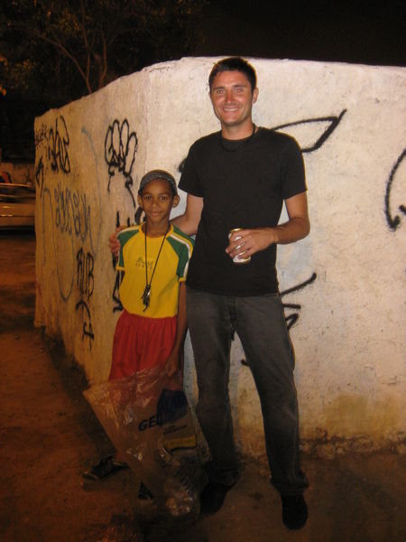 Paul and a young Brazil boy