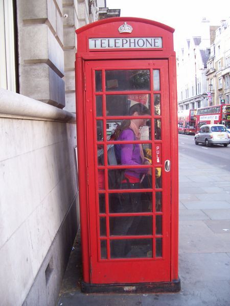 red phone booth