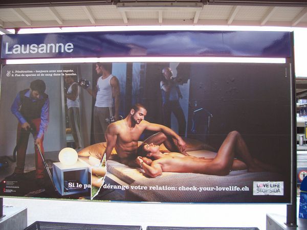 AIDS ad in switzerland