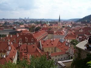 prague from the castle